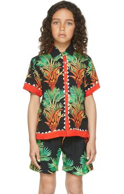 Endless Joy SSENSE Exclusive Kids Black Date Palm Short Sleeve Shirt