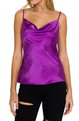 Endless Rose Cowl Neck Camisole in Purple