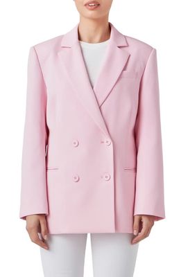 Endless Rose Double Breasted Blazer in Pink