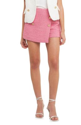 Endless Rose Double Button Skort in Baby Pink