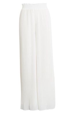 Endless Rose Pleated Wide Leg Pants in White