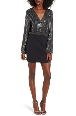 Endless Rose Sequin Minidress in Silver