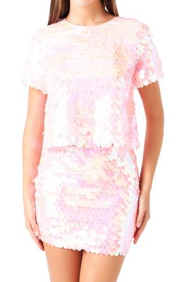 Endless Rose Sequin Top in Pink