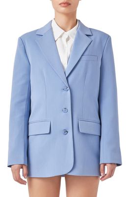 Endless Rose Suit Blazer in Clean Blue