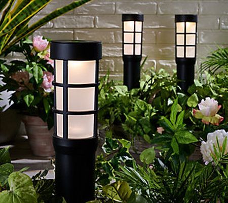 Energizer S/3 Bollard Solar Landscape Lights with Stakes