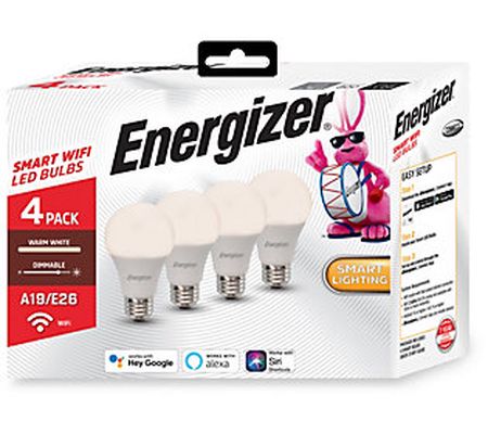 Energizer Set of 4 Smart Warm White Dimmable LE D Light Bulbs