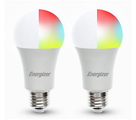 Energizer White & Color 2-pack Smart LED A19 Light Bulbs