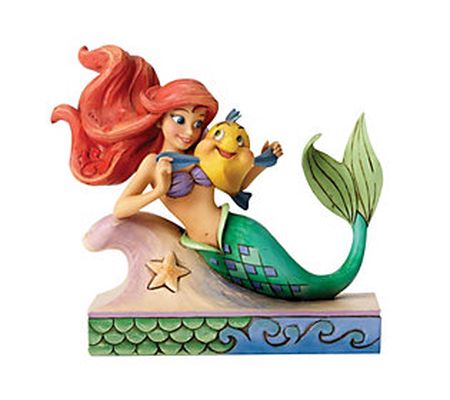 Enesco Disney Traditions Ariel with Flounder