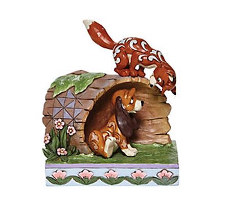 Enesco  Disney Traditions Fox and Hound on Log