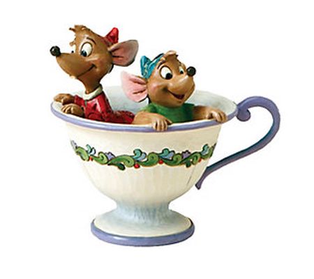 Enesco  Disney Traditions Jaq and Gus in Tea Cu p