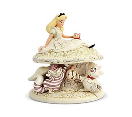 Enesco Disney Traditions White Woodland Alice W onderland