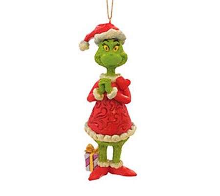 Enesco Grinch by Jim Shore Grinch with Large He art Ornament