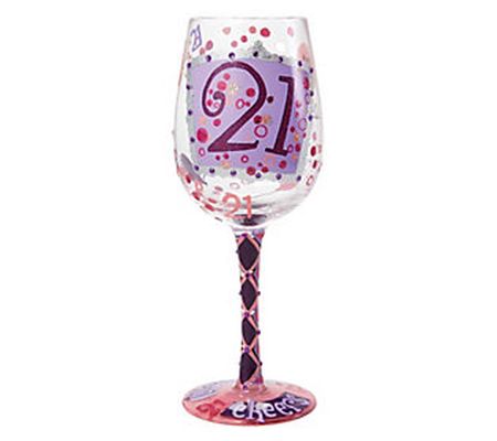 Enesco Lolita 15-oz 21st Birthday Wine Glass