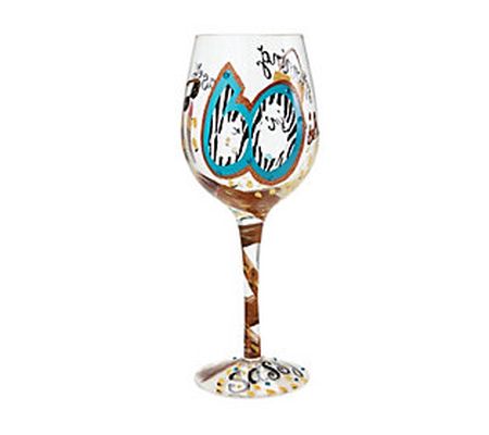 Enesco Lolita 15-oz 60 and Sassy Wine Glass