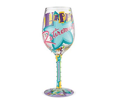 Enesco Lolita 15-oz Happy Retirement Wine Glass