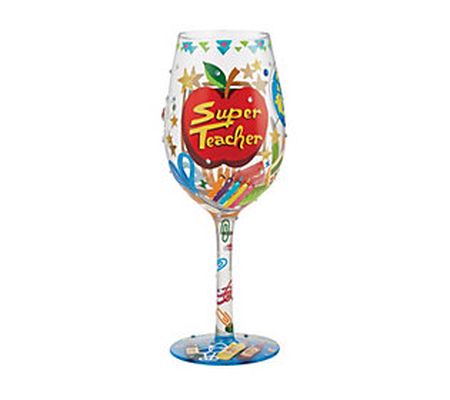 Enesco Lolita 15-oz Super Teacher Wine Glass