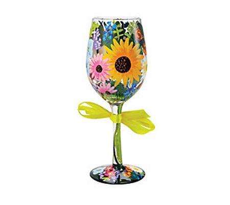 Enesco Lolita 15-oz Wildflowers Wine Glass