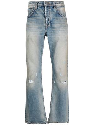 Enfants Riches Déprimés distressed-finish straight-leg jeans - Blue