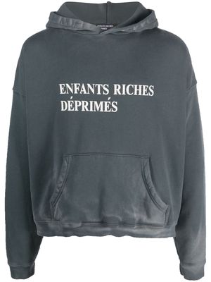Enfants Riches Déprimés logo-print cotton hoodie - Black