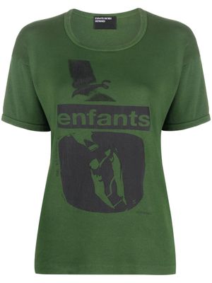 Enfants Riches Déprimés Memorized/Destroyed graphic-print T-shirt - Green
