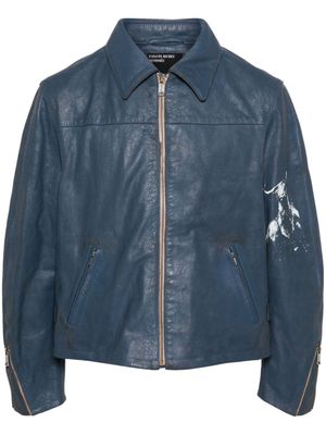 Enfants Riches Déprimés Spanish Elegy Moto jacket - Blue