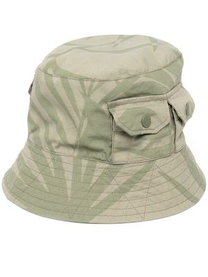Engineered Garments camouflage-pattern bucket hat - Brown