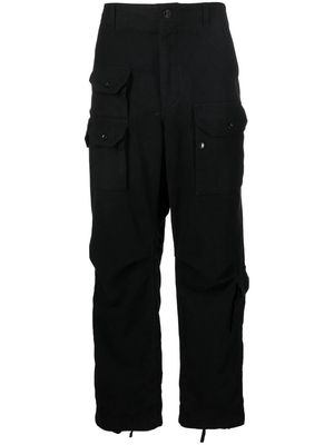 Engineered Garments Flight straight-leg cargo trousers - Black