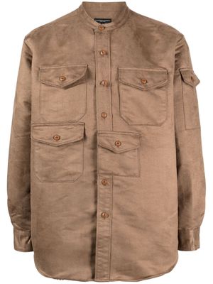 Engineered Garments North Western multi-pocket shirt - Brown