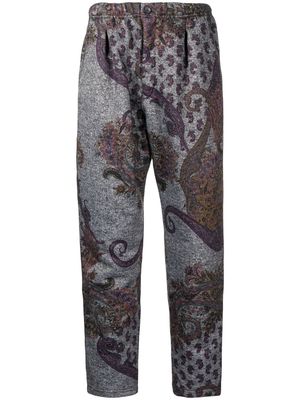 Engineered Garments patterned-jacquard straight-leg trousers - Multicolour