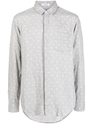 Engineered Garments patterned long-sleeved shirt - Grey