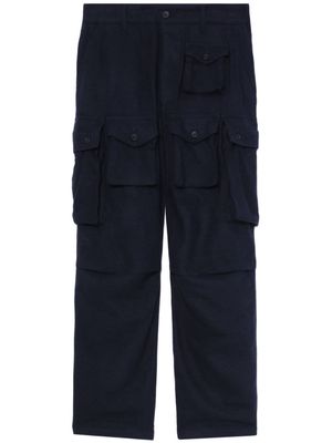 Engineered Garments straight-leg cargo trousers - Blue