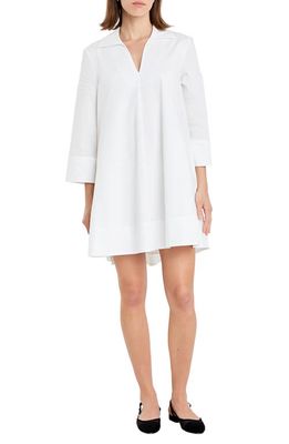 English Factory A-line Caftan Dress in White 