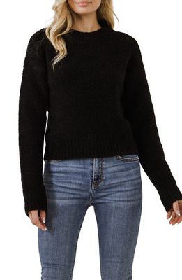 English Factory Cozy Crewneck Sweater in Black