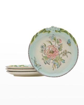English Garden Bloom Accent Plates, Set of 4