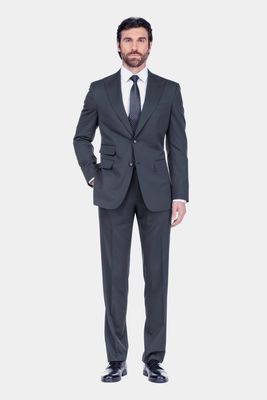 English Laundry Men's Cashmere & Wool Suit in Charcoal