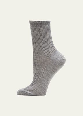 English Ribbed Cashmere Socks