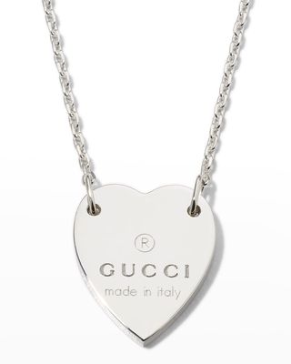Engraved Heart Trademark Necklace