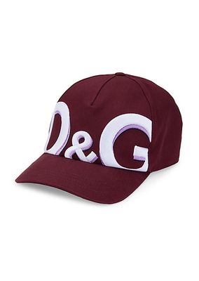 Enlarged 'D&G' Embroidered Logo Cap.