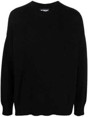 Enterprise Japan intarsia-logo jumper - Black