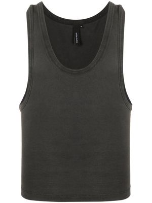 ENTIRE STUDIOS faded-effect tank top - Black