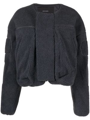 ENTIRE STUDIOS fleece-texture padded jacket - Grey
