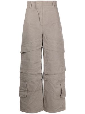 ENTIRE STUDIOS Hard wide-leg cargo trousers - Grey