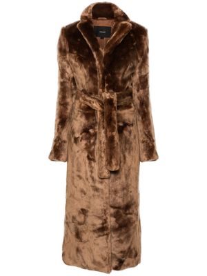 ENTIRE STUDIOS Le Taureau faux-fur coat - Brown