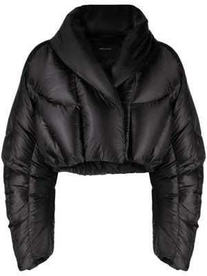 ENTIRE STUDIOS padded cropped bomber - Black