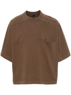 ENTIRE STUDIOS panelled organic-cotton T-shirt - Brown