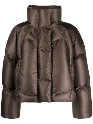 ENTIRE STUDIOS UVR mock-neck padded jacket - Brown