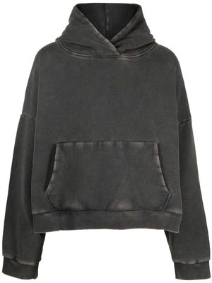 ENTIRE STUDIOS washed drop-shoulder hoodie - Black