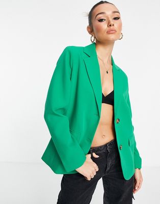 Envii oversized blazer in bold green - part of a set