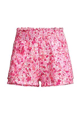 Enzo Floral-Printed Shorts