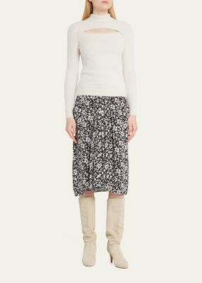 Eolia Floral Midi Skirt
